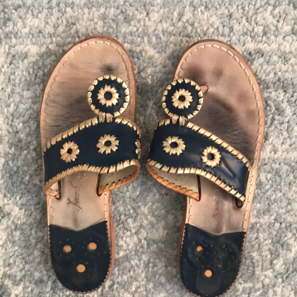 Navy + Gold Jack Rogers